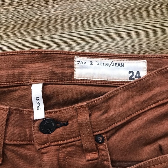 Rag & Bone Cognac Skinny Jeans - Picture 5 of 6